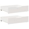 vidaXL Gavetas para cama 2 pcs 75x55x17 cm pinho maci&ccedil;o branco