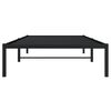 vidaXL Estrutura de cama 100x200 cm metal preto