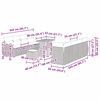vidaXL Conjunto de Sof&aacute; de Jardim 11 pcs Cinzeto Rattan Sint&eacute;tico