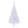 vidaXL &Aacute;rvore de Natal Artificial com 150 LEDs Branco 120 cm PVC e A&ccedil;o