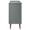 vidaXL Aparador MOLDE 113x40x80 cm pinho maci&ccedil;o cinzento