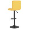 vidaXL Bancos de bar 2 pcs tecido amarelo mostarda