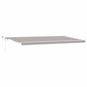 vidaXL Toldo retr&aacute;til Cinzento-claro 600 &times; 300 cm Poli&eacute;ster
