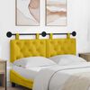 vidaXL Cabeceira Suspensa Amarelo 150 x 55 x 7 cm Veludo