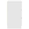 vidaXL Mesa de cabeceira com 3 gavetas 39x35x65 cm branco