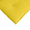 vidaXL Travesseiro para Costas Amarelo Claro 50 x 19 x 45 cm tecido