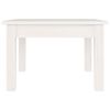 vidaXL Mesa de centro 45x45x30 cm pinho maci&ccedil;o branco