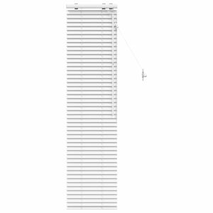 vidaXL Cortina Veneziana Branco 50 x 160 cm 35 mm