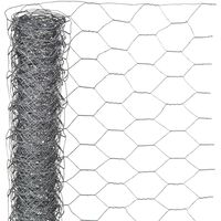 Nature Rede de arame hexagonal 0,5x2,5 m 25 mm aço galvanizado