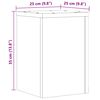 vidaXL Suportes p/ plantas 2 pcs 25x25x35 cm derivados de madeira