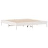 vidaXL Cama com estante sem colch&atilde;o 180x200 cm pinho maci&ccedil;o branco