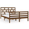 vidaXL Estrutura cama 140x200 cm madeira de pinho maci&ccedil;a castanho-mel