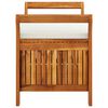 vidaXL Banco de arruma&ccedil;&atilde;o p/ jardim c/ almofad&atilde;o 91 cm ac&aacute;cia maci&ccedil;a