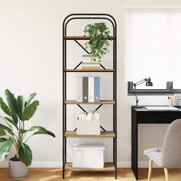 vidaXL Estante Carvalho Artesanal 60 x 30 x 183 cm Madeira processada