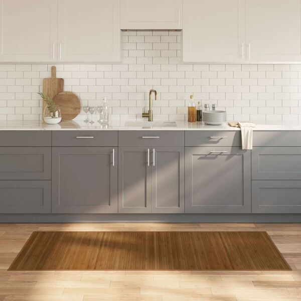 vidaXL Tapete retangular 80x200 cm bambu castanho