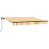 vidaXL Toldo retr&aacute;til Amarelo 250 x 200 cm tecido