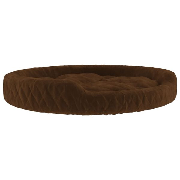 vidaXL Cama para cães 110x90x23 cm pelúcia castanho