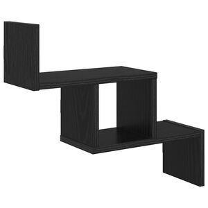 vidaXL Prateleira de Parede Carvalho Preto 48 x 15 x 42 cm