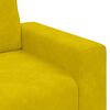 vidaXL Poltrona 60 cm veludo amarelo
