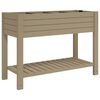 vidaXL Canteiro elevado 110x45x79 cm polipropileno castanho-claro