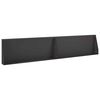 vidaXL Muro de Conten&ccedil;&atilde;o 2 unid. 100 x 12 x 40 cm A&ccedil;o Preto