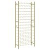 vidaXL Garrafeira para 96 garrafas metal dourado