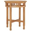 vidaXL Mesa de bistr&ocirc; &Oslash;60x60 cm madeira de teca maci&ccedil;a