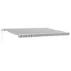 vidaXL Toldo retr&aacute;til autom&aacute;tico 450x300 cm antracite e branco