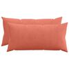 vidaXL Capa almofada 2 pcs HEERLEN Laranja Vermelho 40 x 70 cm cord&atilde;o