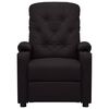 vidaXL Poltrona de massagens couro artificial preto