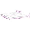 vidaXL Almofadão p/ banco de jardim 100x(50+50)x7cm tecido oxford bege