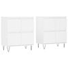 vidaXL Aparadores 2 pcs derivados de madeira branco