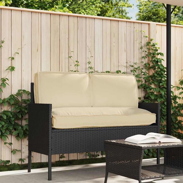 vidaXL Conjunto de Almofadas para Palete 3 pcs Bege 120 x 60 x 12 cm