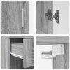 vidaXL Conjunto de M&oacute;veis para Banheiro com gaveta TULUM Cinza Sonoma