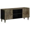 vidaXL M&oacute;vel TV cinzento claro 105x33,5x46 cm madeira mangueira maci&ccedil;a