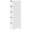 vidaXL Caixa arruma&ccedil;&atilde;o empilh&aacute;vel rodas 5camadas 28L 48,5x29,5x139cm