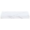 vidaXL Prateleira de Parede 2 pcs M&aacute;rmore Branco 40 x 23,5 x 4 cm
