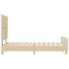 vidaXL Estrutura da Cama com cabeceira Creme 120 x 190 cm tecido