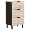 vidaXL Buffet com gaveta Acabamento em Wash Branco 40 x 33 x 75 cm