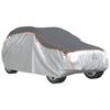 vidaXL Cobertura carro p/ SUV prote&ccedil;&atilde;o de granizo XL cinza/prateado