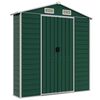 vidaXL Abrigo de jardim 191x640x198 cm aço galvanizado verde
