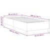 vidaXL Cama Box Cinza Escuro 90 x 200 cm Tecido de Veludo Cotele