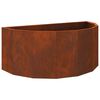 vidaXL Floreira Ferro Enferrujado 90 x 45 x 35 cm