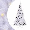 vidaXL &Aacute;rvore de Natal Artificial com 300 LEDs Branco 180 cm PVC e A&ccedil;o