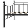 vidaXL Estrutura sofá-cama 90x200 cm metal preto