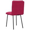 vidaXL Cadeiras de jantar 2 pcs veludo vermelho tinto