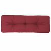 vidaXL Almofad&atilde;o p/ sof&aacute; de paletes 120x40x12 cm tecido vermelho tinto