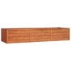 vidaXL Canteiro de jardim 240x80x45 cm a&ccedil;o corten cor enferrujado