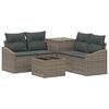 vidaXL Conjunto de Sof&aacute;s 6 unid. Cinza e Cinza Escuro