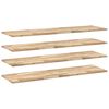 vidaXL Prateleira flutuante 4pcs 160x40x2cm ac&aacute;cia maci&ccedil;a n&atilde;o tratada